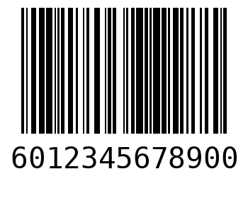 테스트 운송장 바코드 6012345678900